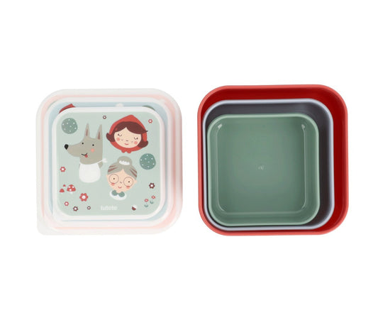 Caixa Lancheira 3pcs - Little Red