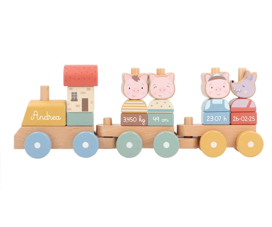Comboio de Nascimento Personalizado - Little Pigs