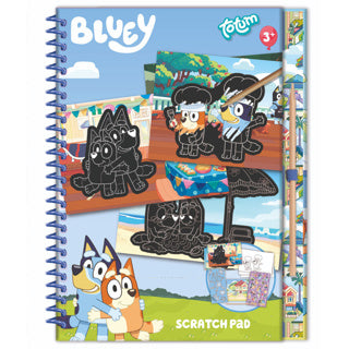 Totum bluey - livro colorir p/raspar