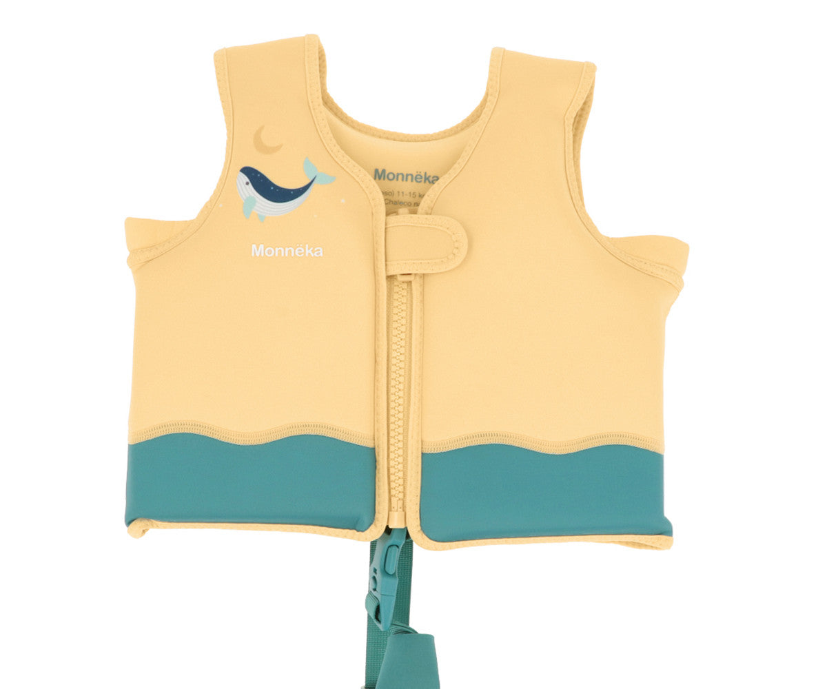 Colete de banho - Whale Teal leaming