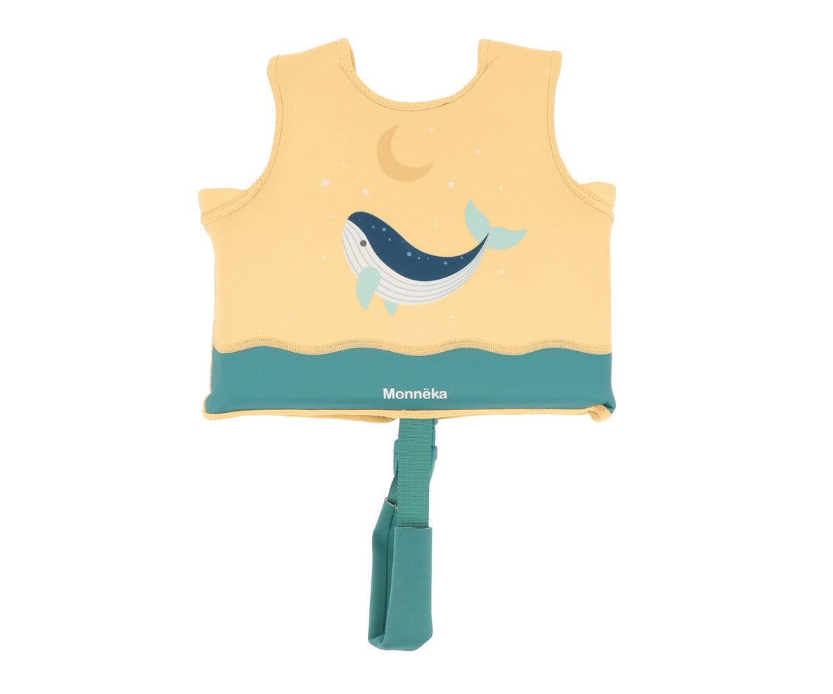 Colete de banho - Whale Teal leaming