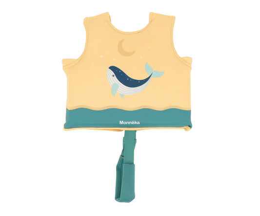 Colete de banho - Whale Teal leaming