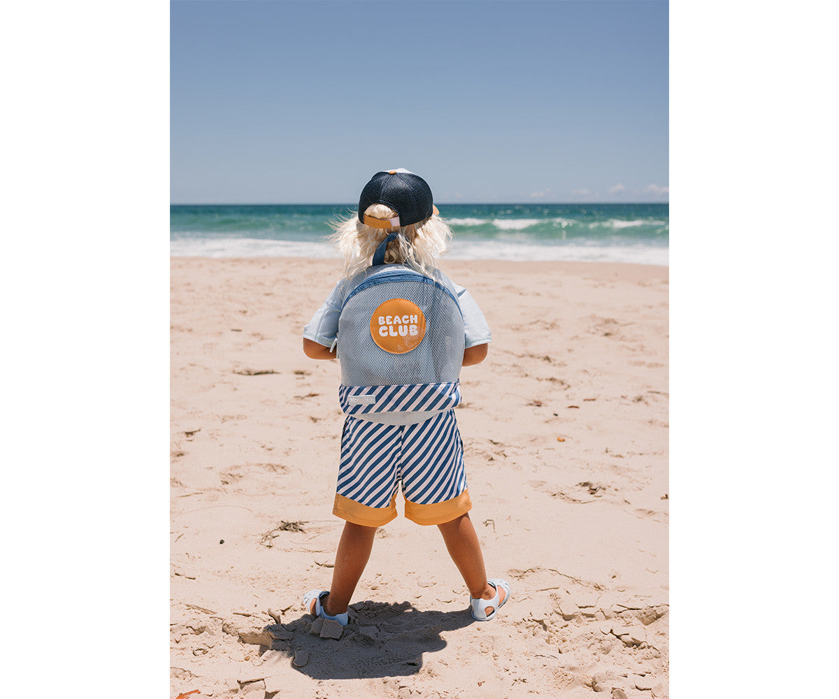 Mochila Infantil Anti-areia Stripes Blues & Beyond