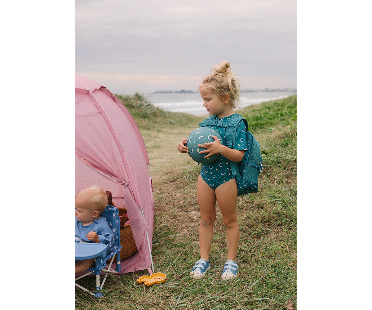 Mochila Infantil Anti-areia Whale Teal