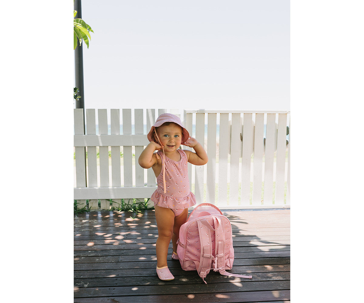 Mochila Infantil Anti-areia Whale Pink