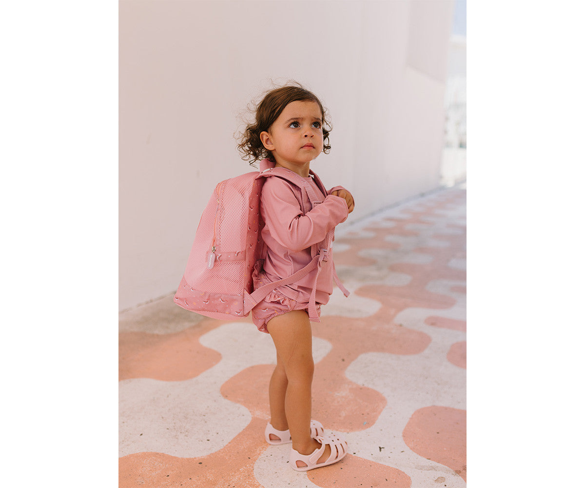 Mochila Infantil Anti-areia Whale Pink