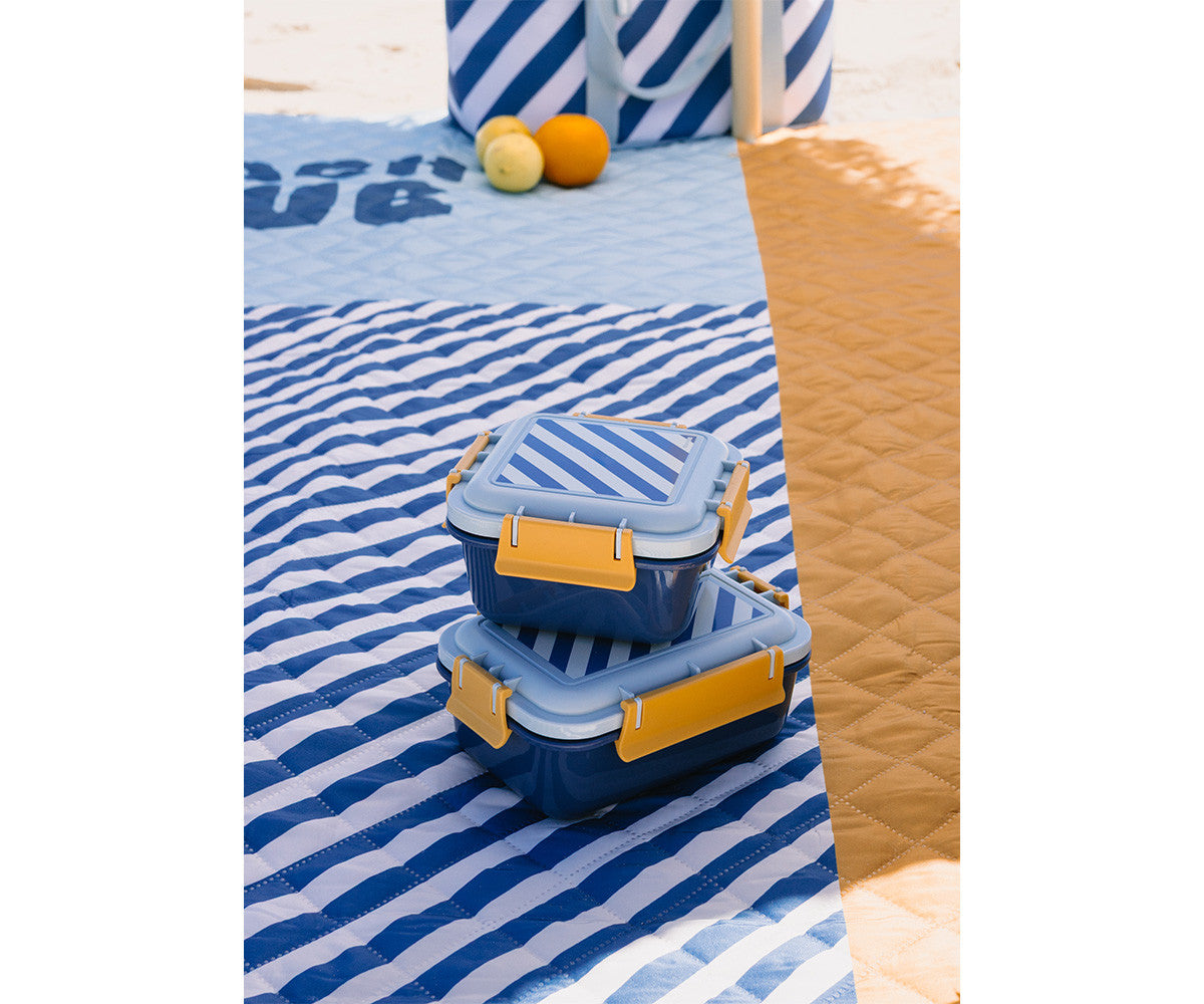 Lancheira Bento Stripes Blues & Beyond