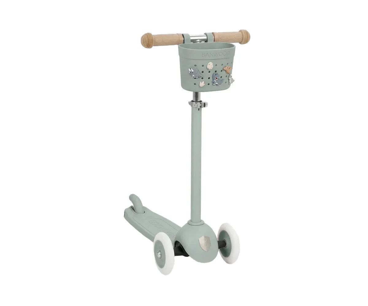 Trotinete Eco Banwood + Cesta Pin & Ride Sand