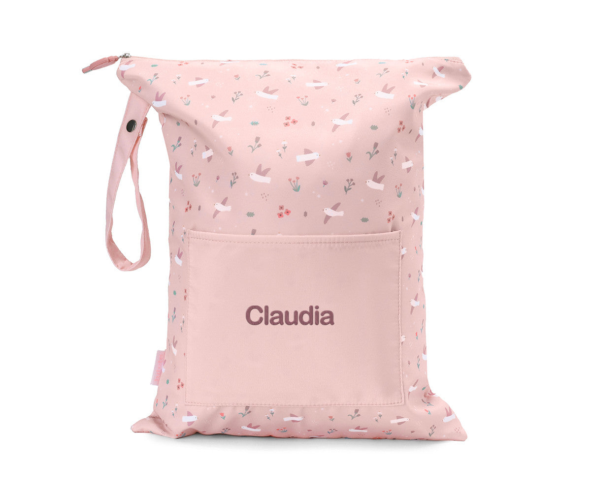 Bolsa Impermeável Grande Personalizada Blossom Birds