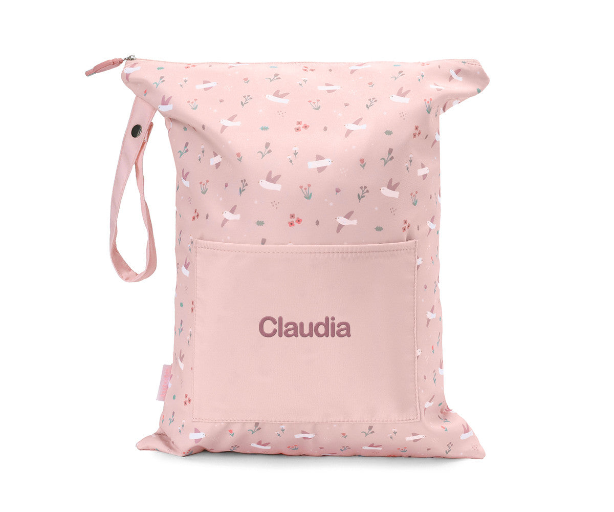 Bolsa Impermeável Grande Personalizada Blossom Birds