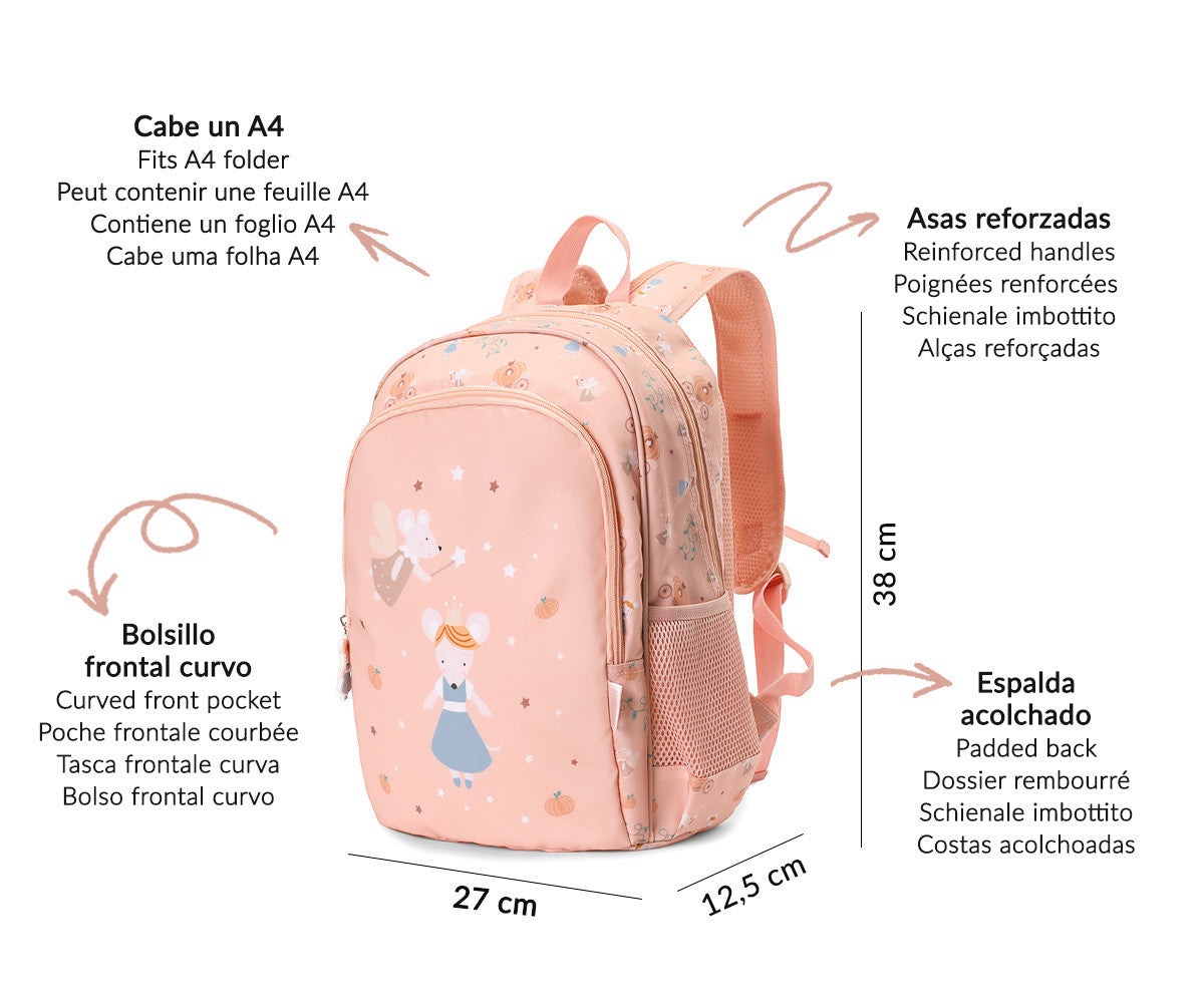 Mochila Escolar Mouse Fairies