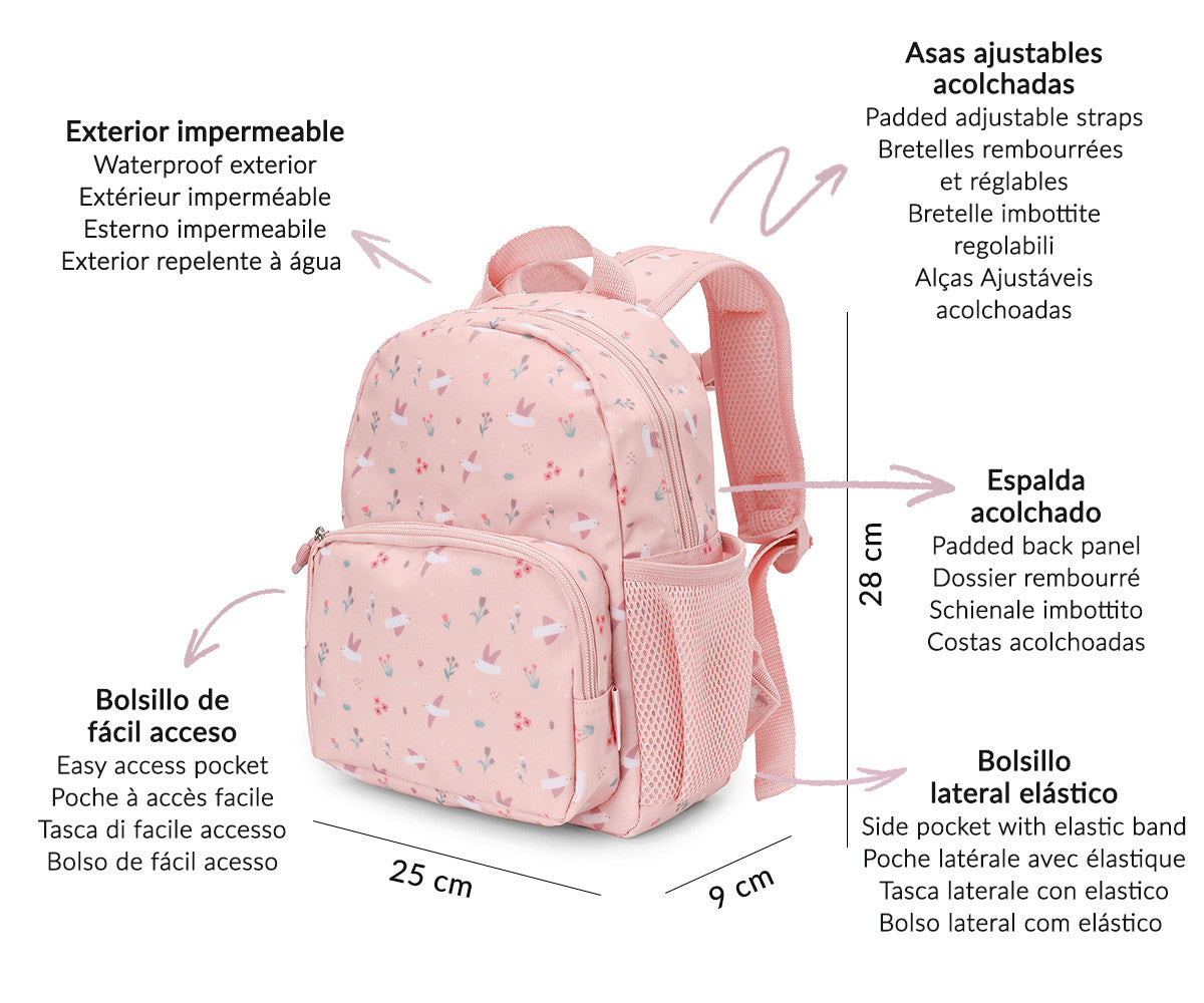 Mochila pré-escolar - Blossom Birds