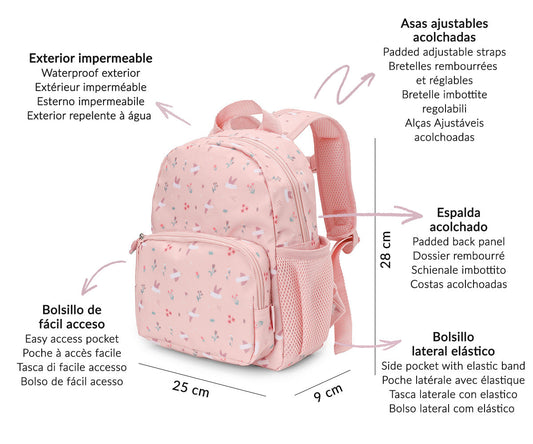 Mochila pré-escolar - Blossom Birds