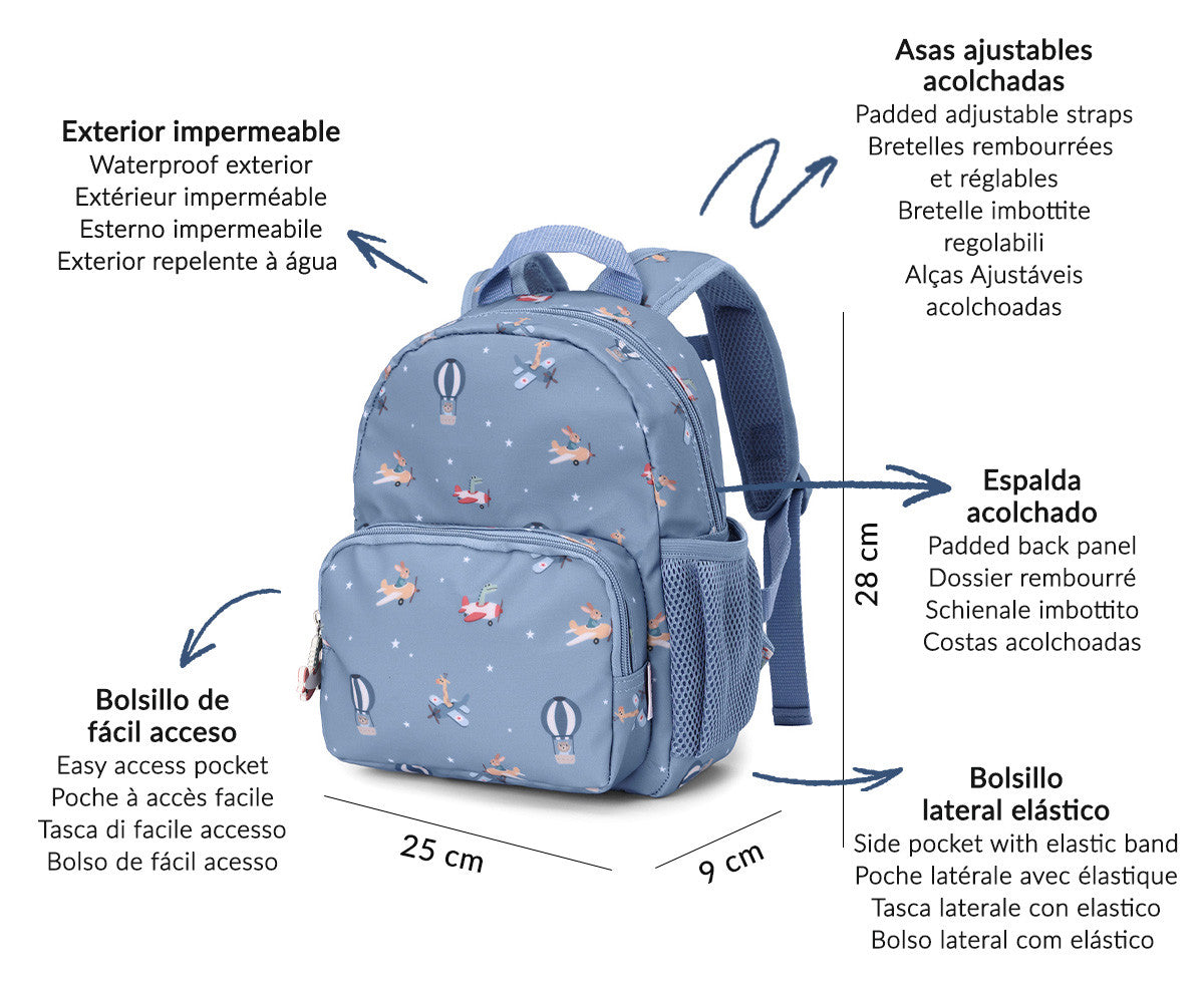 Mochila pré-escolar - Planes