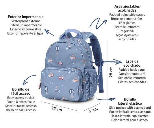 Mochila pré-escolar - Planes