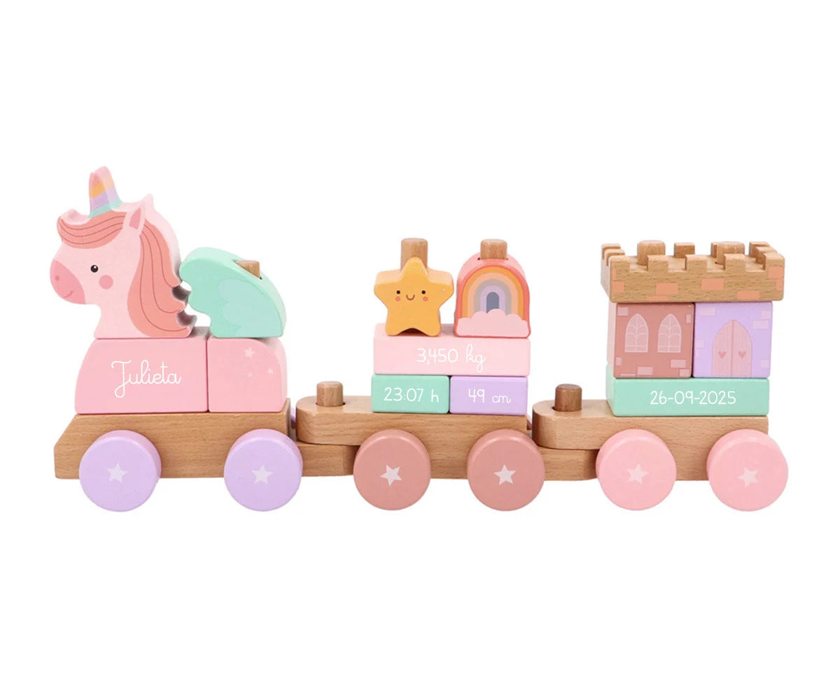 Comboio de Nascimento Personalizado - Magic World
