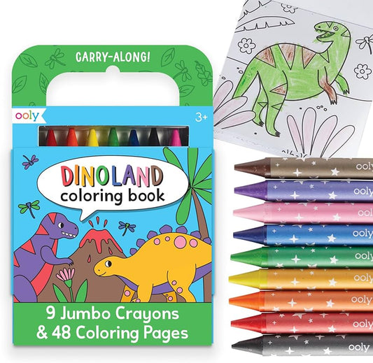 Kit Livro para colorir - Dinoland