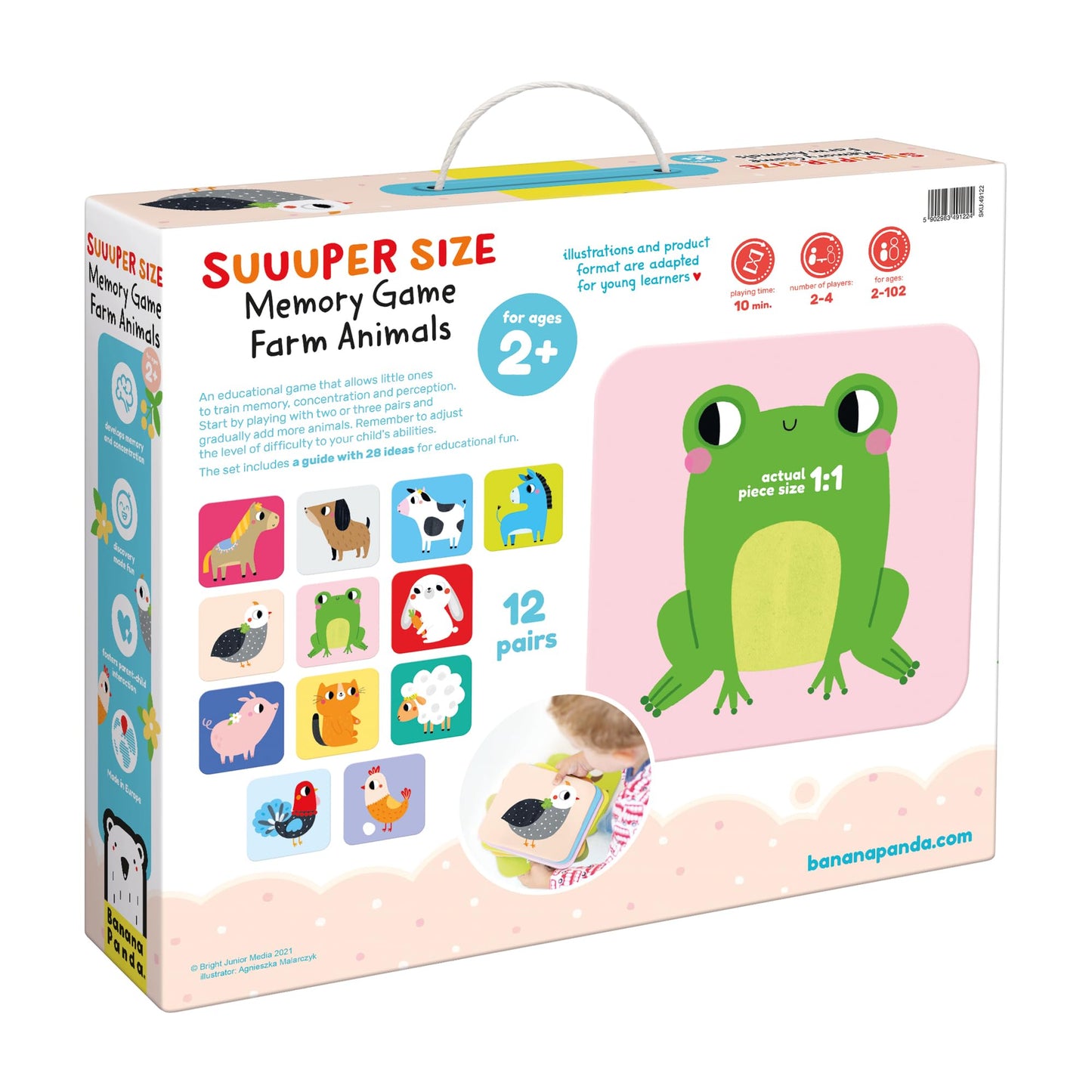 Suuuper memory game farm animals 2+