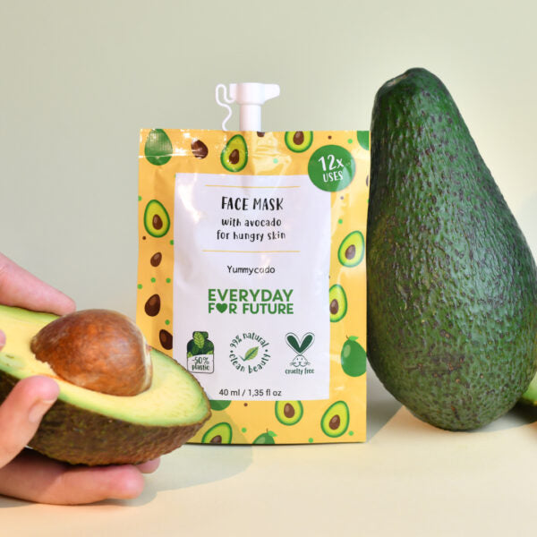 Máscara facial nutritiva com óleo de abacate