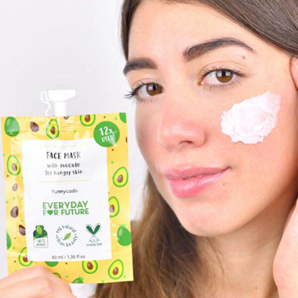 Máscara facial nutritiva com óleo de abacate