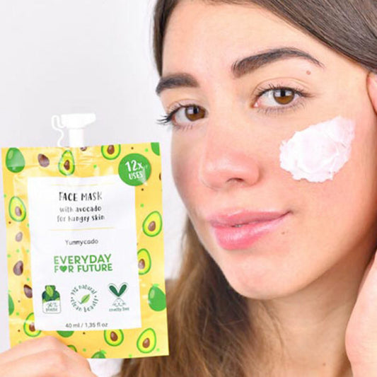 Máscara facial nutritiva com óleo de abacate