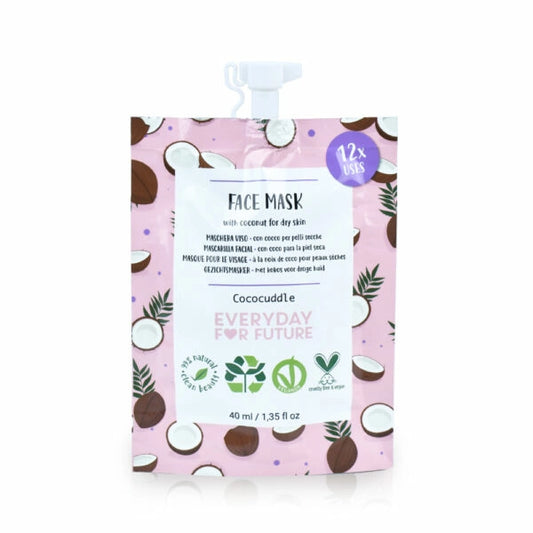 Máscara Facial Hidratante com Óleo de Coco