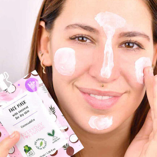 Máscara Facial Hidratante com Óleo de Coco