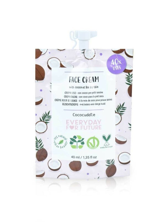 Creme facial hidratante com óleo de coco