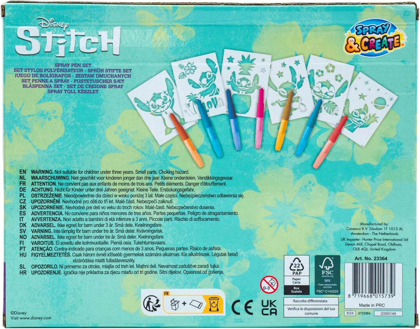 Set colorir c canetas spray - LILO&STITCH