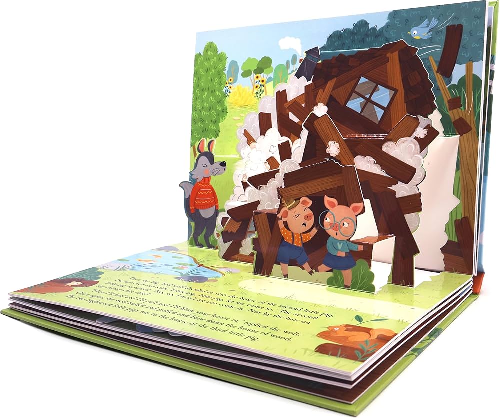 Livro Pop-Up Three Little Pigs