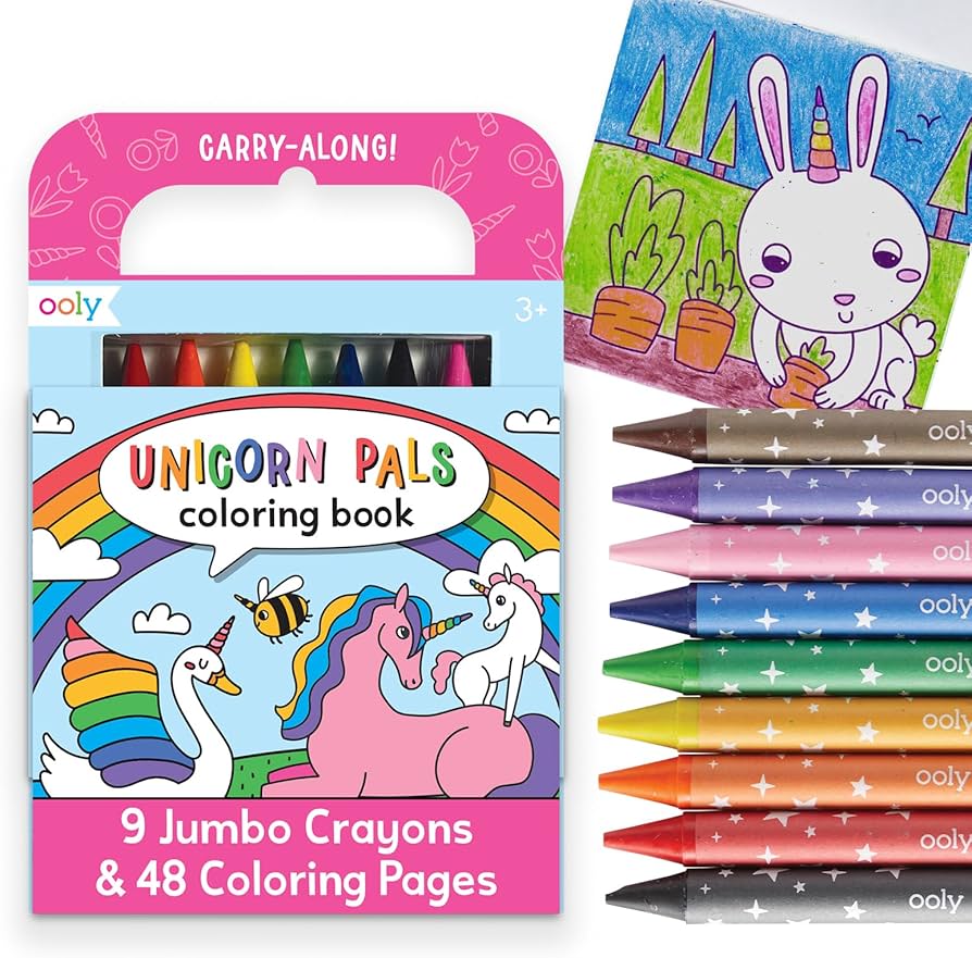Kit Livro para colorir - Unicorn Pals