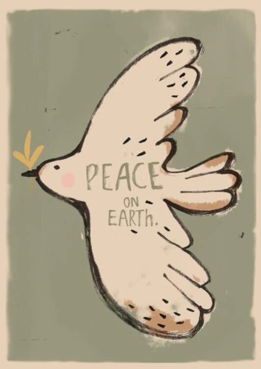 Ilustração “peace on earth” - 50x70 cm