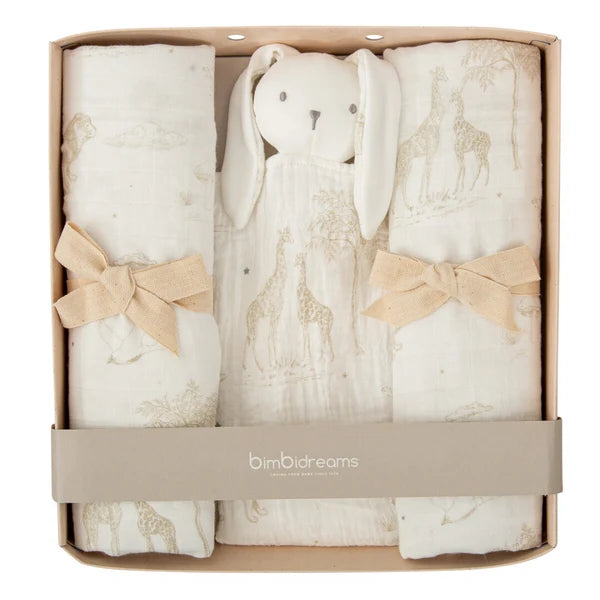 Kit de Duas Fraldas e Doudou - Noe 10 B|Lino