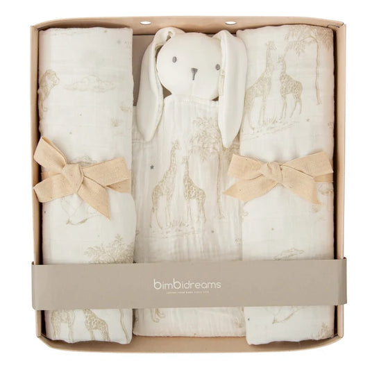 Kit de Duas Fraldas e Doudou - Noe 10 B|Lino