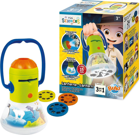 Lanterna-Mini Lanterna de Ciências 3 em 1