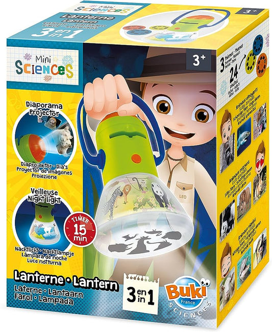 Lanterna-Mini Lanterna de Ciências 3 em 1
