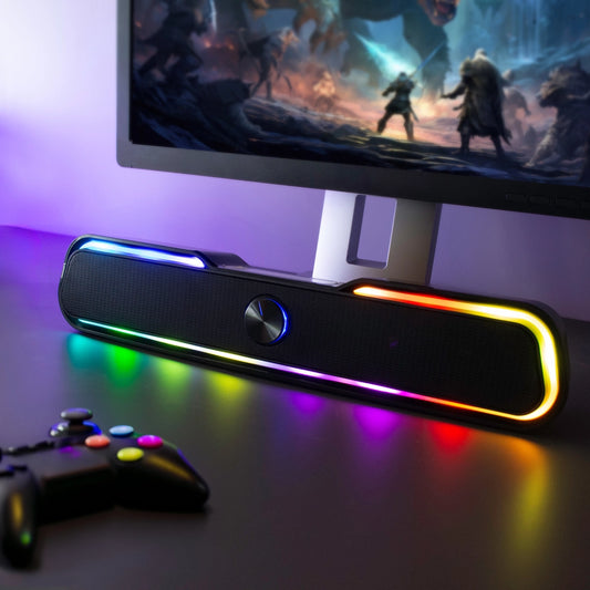 Coluna de som Gaming led RGB