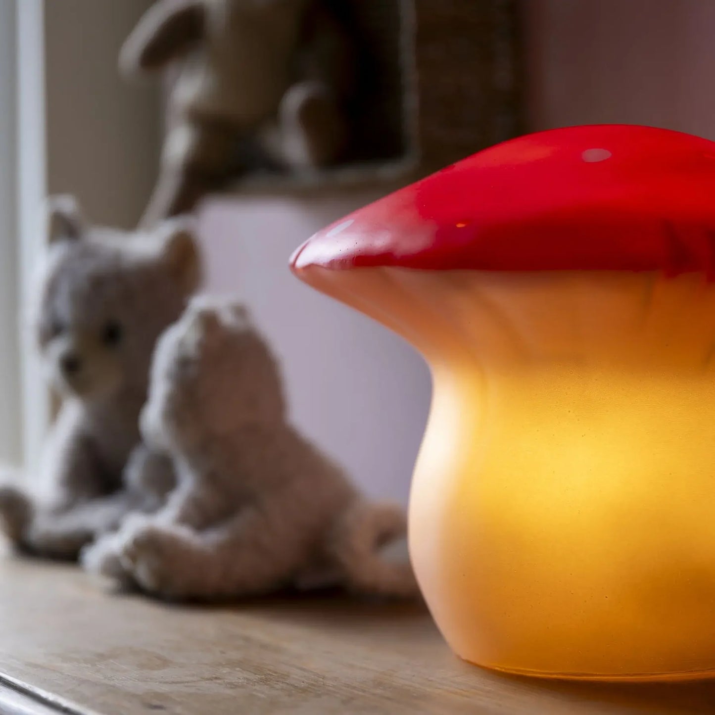 Candeeiro cogumelo médio vermelho - Egmont