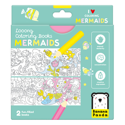 Looong Coloring Book +4anos - Eu Amo Colorir Sereias
