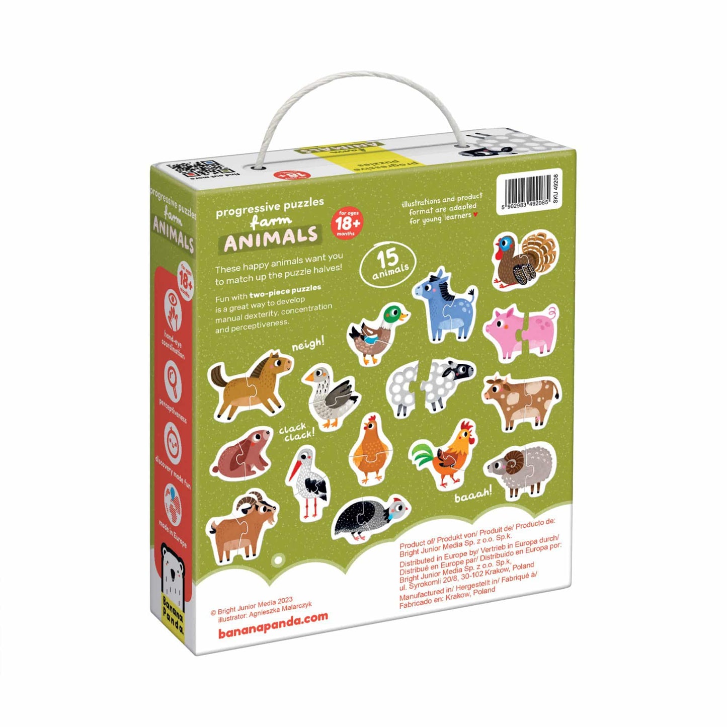 Puzzle Progresivo Banana Panda - Animales de Granja 18+ 