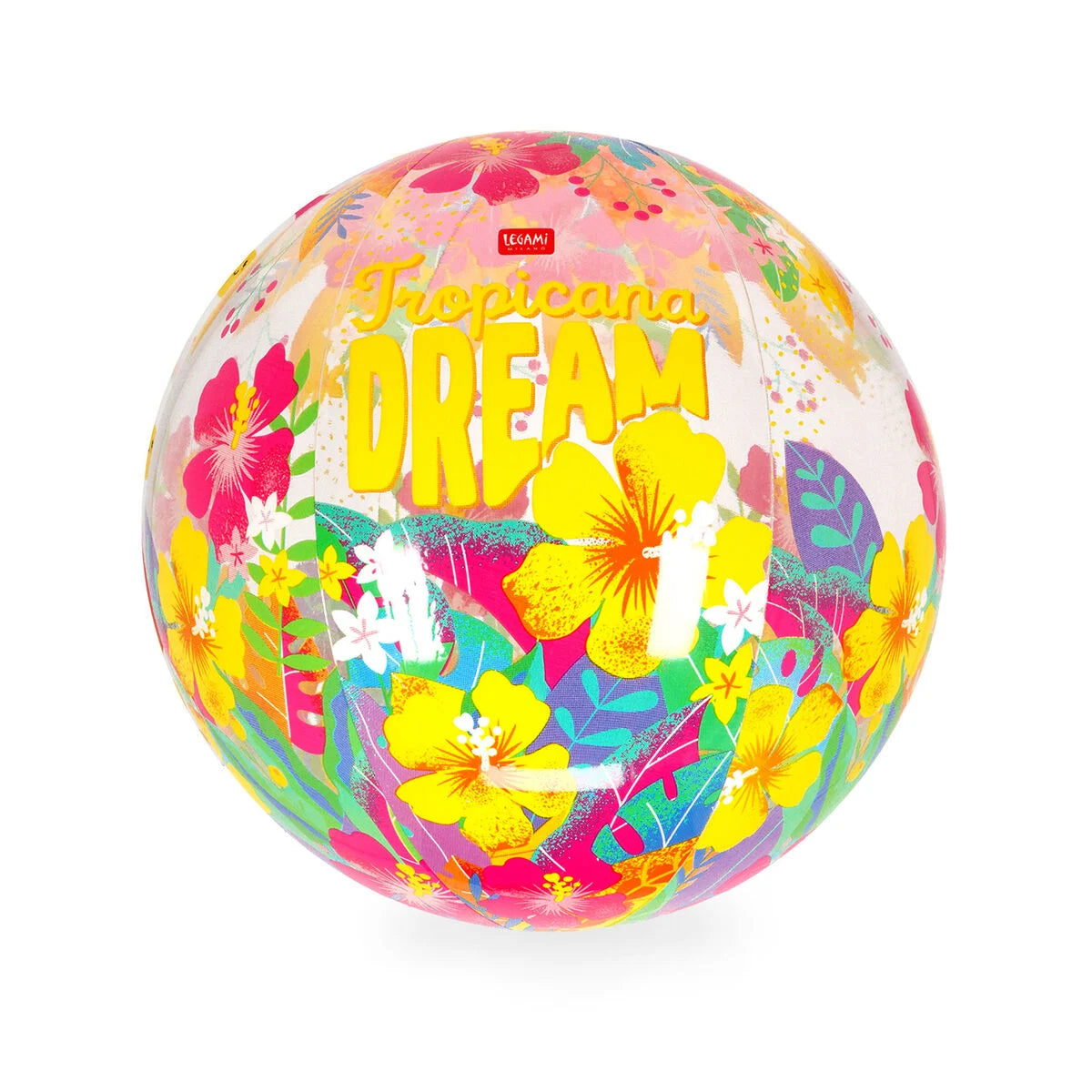 BOLA DE PRAIA INSUFLÁVEL COM GLITTER - TROPICANA DREAM