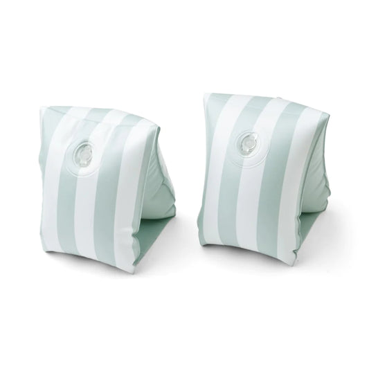 Braçadeiras Shirley - Stripe Dusty mint / Creme de la creme