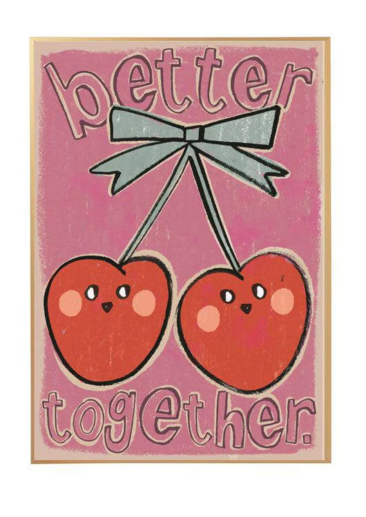 Poster/Ilustração A3 - Cherries "better together"