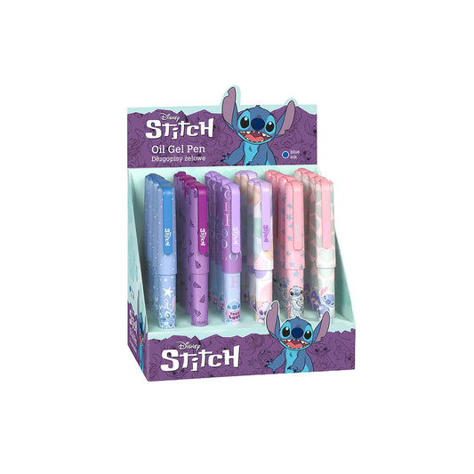 Canetas Gel Azul  Stitch Love