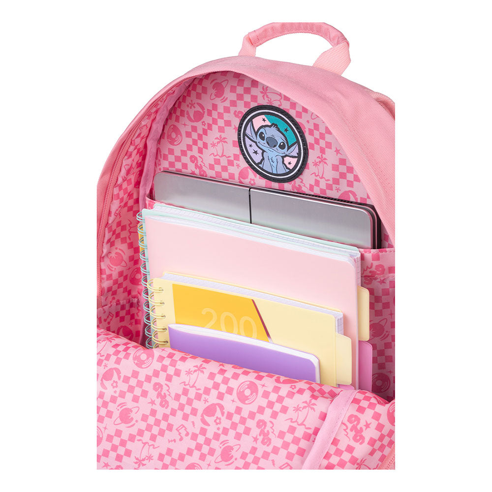 Mochila Escolar Scout - Stitch Peach