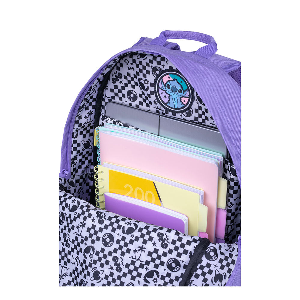 Mochila Escolar Scout - Stitch Purple