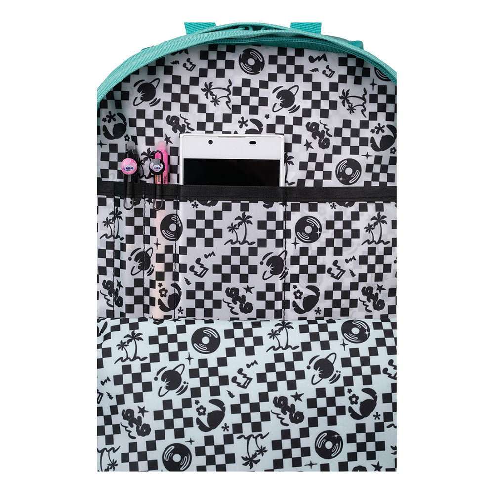 Mochila Escolar Scout - Stitch Turquesa