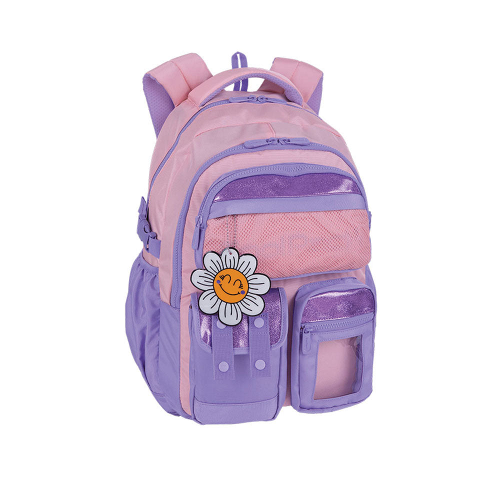 Mochila Escolar Sully Sully - Pessego/Lilas