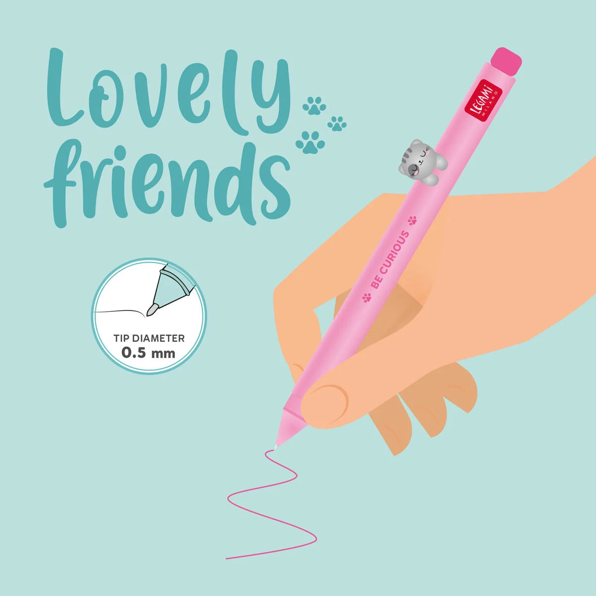 Caneta Gel - Lovely Friends - Kitty