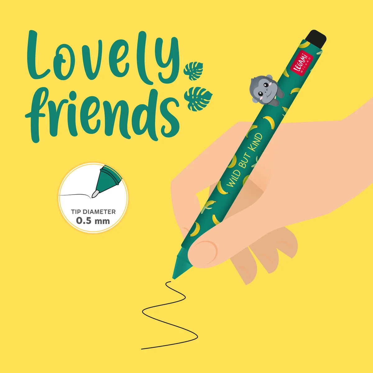 Caneta Gel - Lovely Friends - Gorila